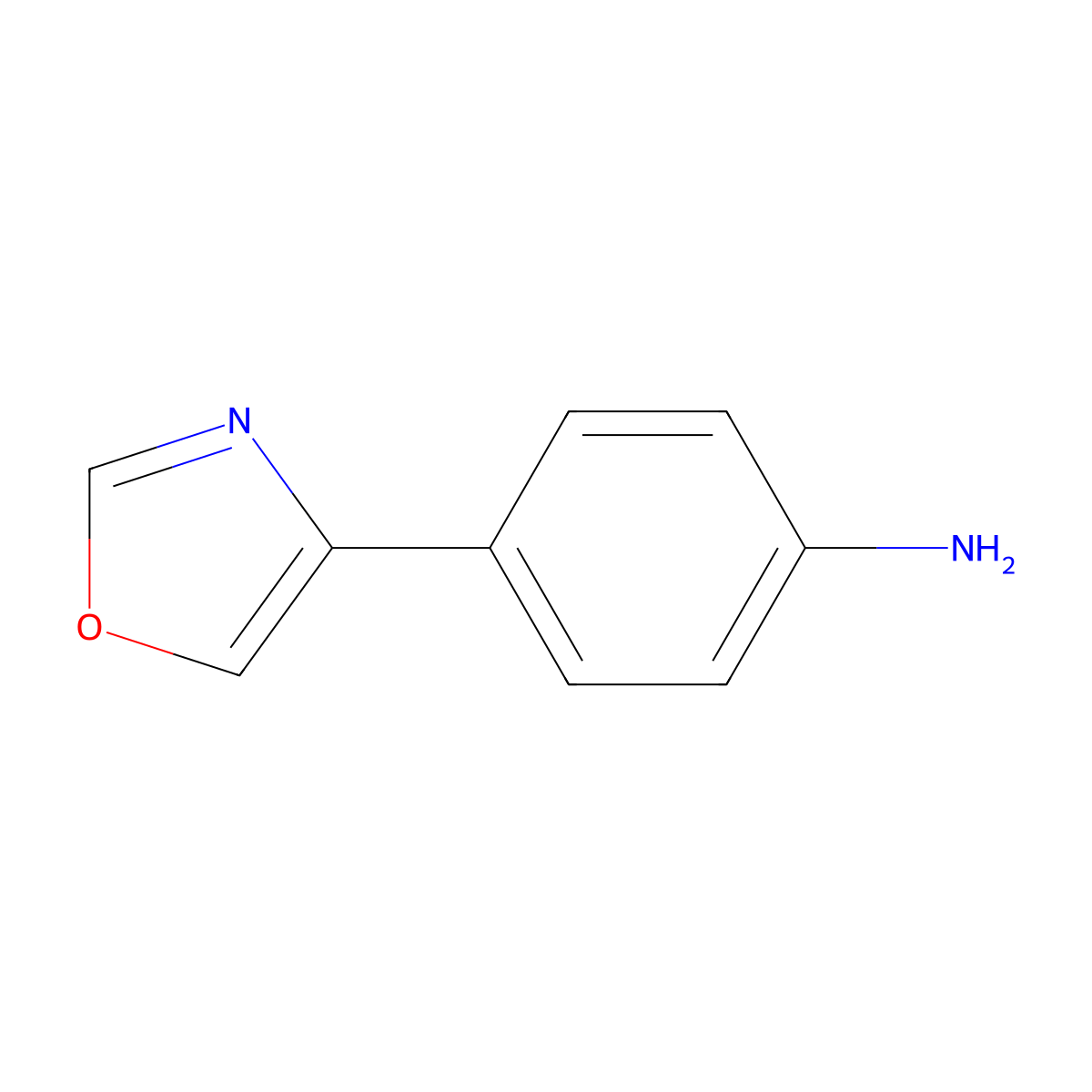 4-(Oxazol-4-yl)aniline molecular structure, CAS 568556-31-0