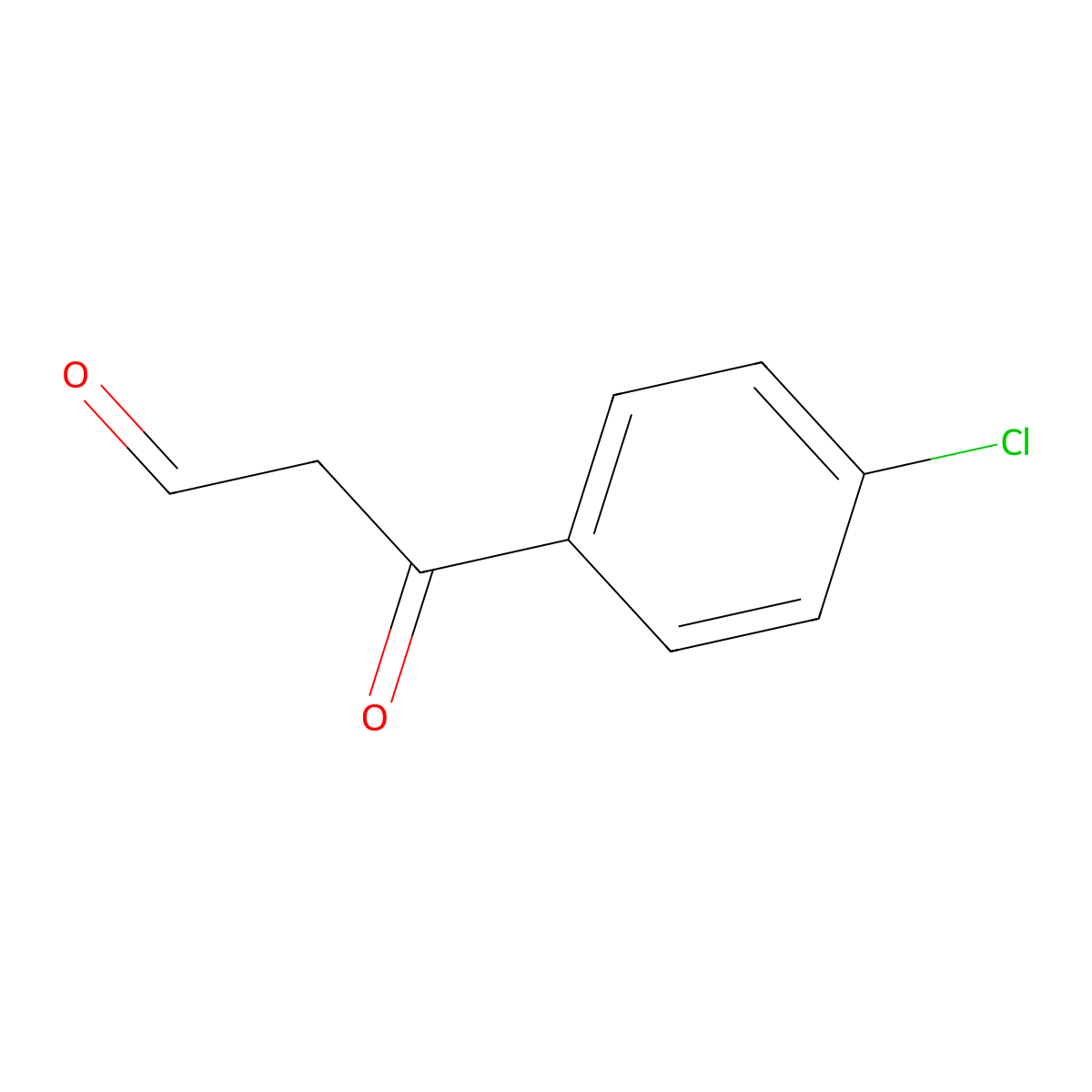 3-(4-Chlorophenyl)-3-oxopropanal molecular structure, CAS 56856-73-6
