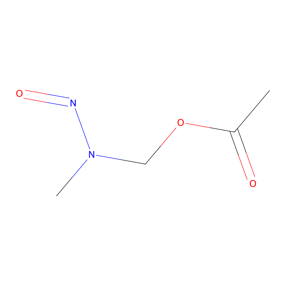 Methanol, 1-(methylnitrosoamino)-, 1-acetate molecular structure, CAS 56856-83-8