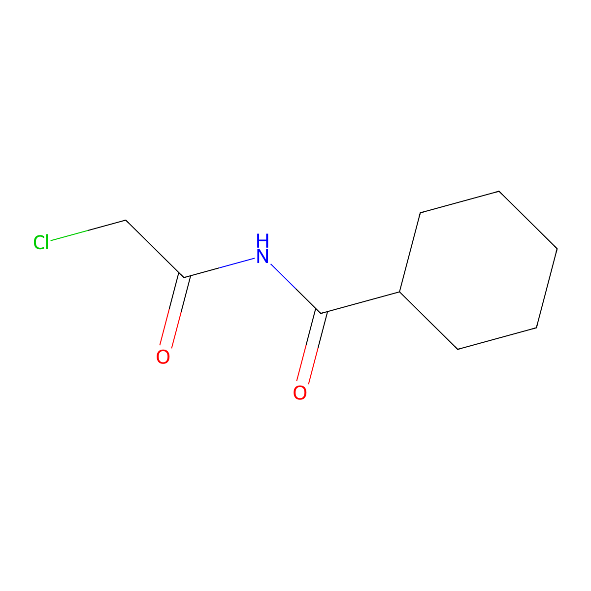 N-(2-Chloroacetyl)cyclohexanecarboxamide molecular structure, CAS 568560-87-2