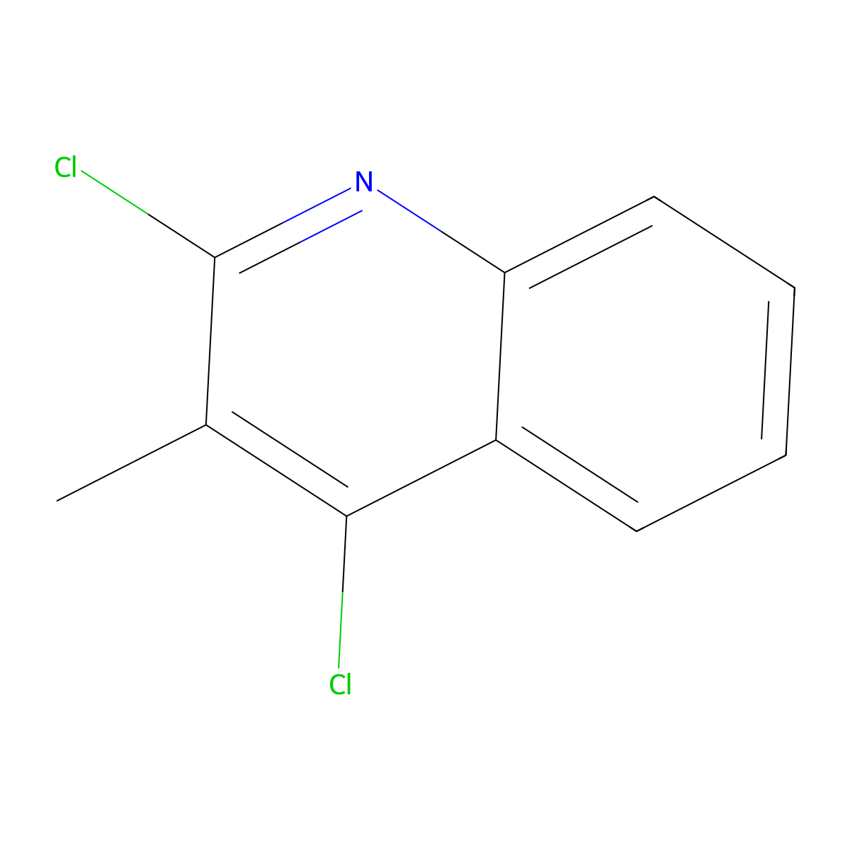 2,4-Dichloro-3-methylquinoline molecular structure, CAS 56857-97-7