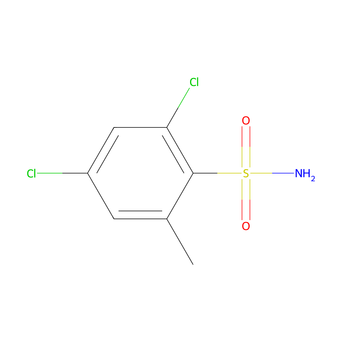 2,4-Dichloro-6-methylbenzenesulfonamide molecular structure, CAS 568577-80-0