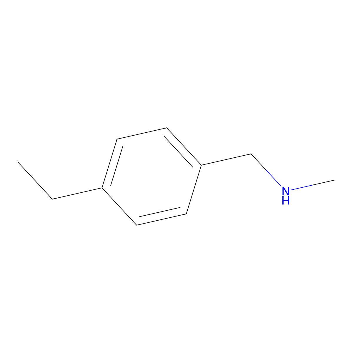 N-Methyl-4-ethylbenzylamine molecular structure, CAS 568577-84-4