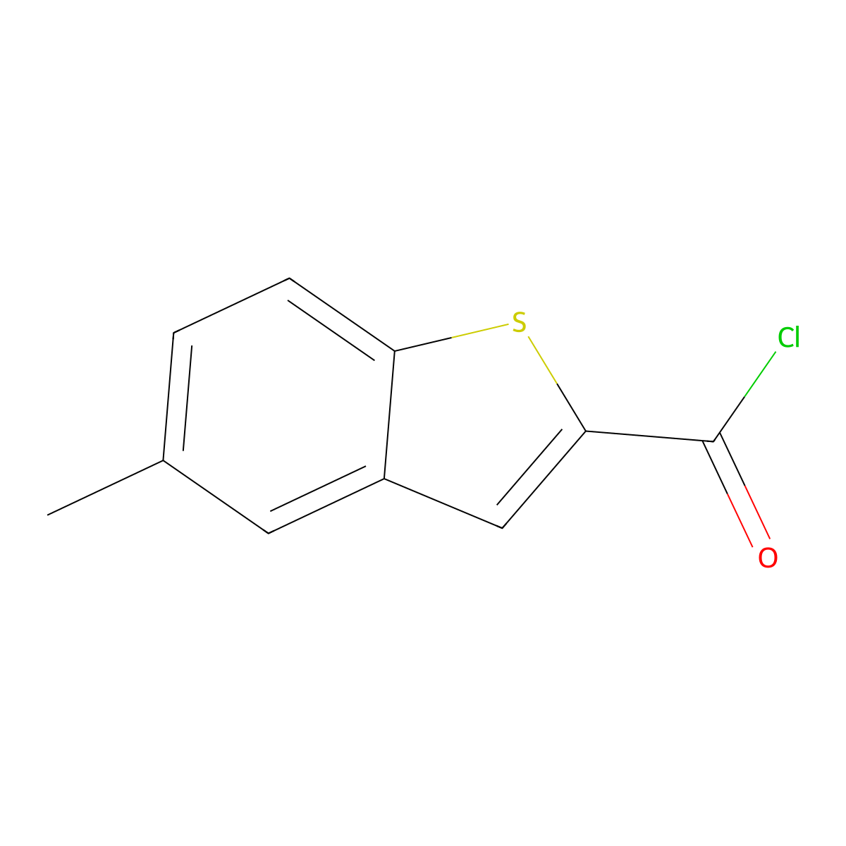 5-Methyl-1-benzothiophene-2-carbonyl chloride molecular structure, CAS 568577-85-5