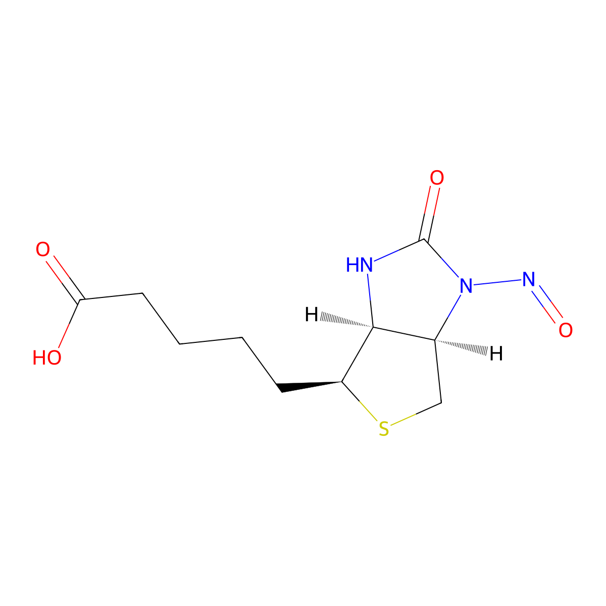 Nitrosobiotin molecular structure, CAS 56859-26-8