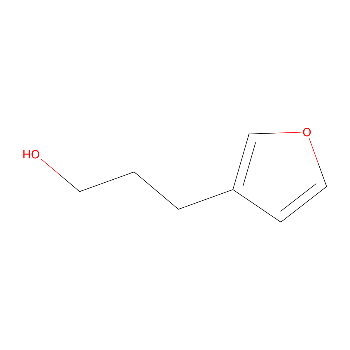 3-(Furan-3-yl)propan-1-ol molecular structure, CAS 56859-92-8