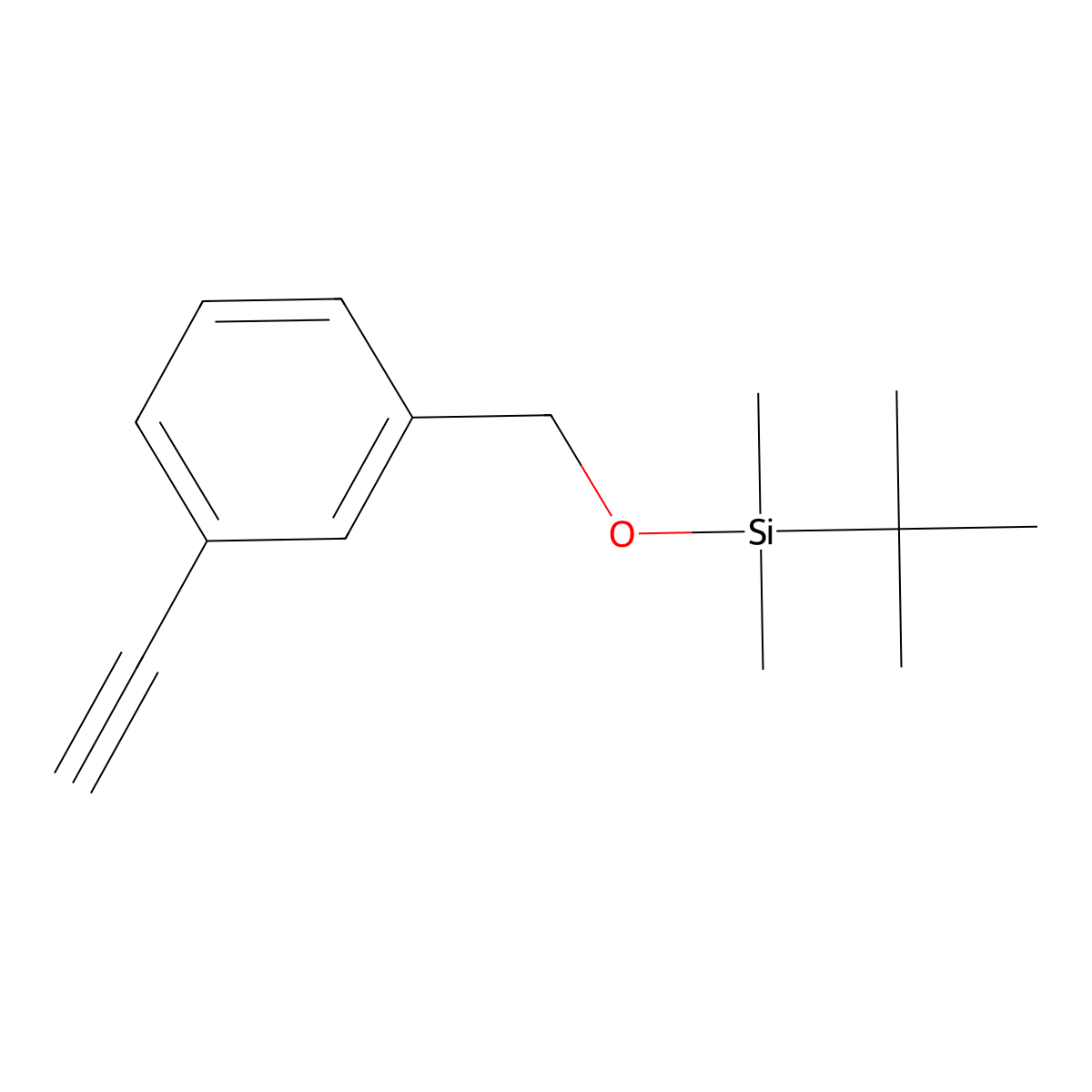 tert-Butyl((3-ethynylbenzyl)oxy)dimethylsilane molecular structure, CAS 568591-98-0