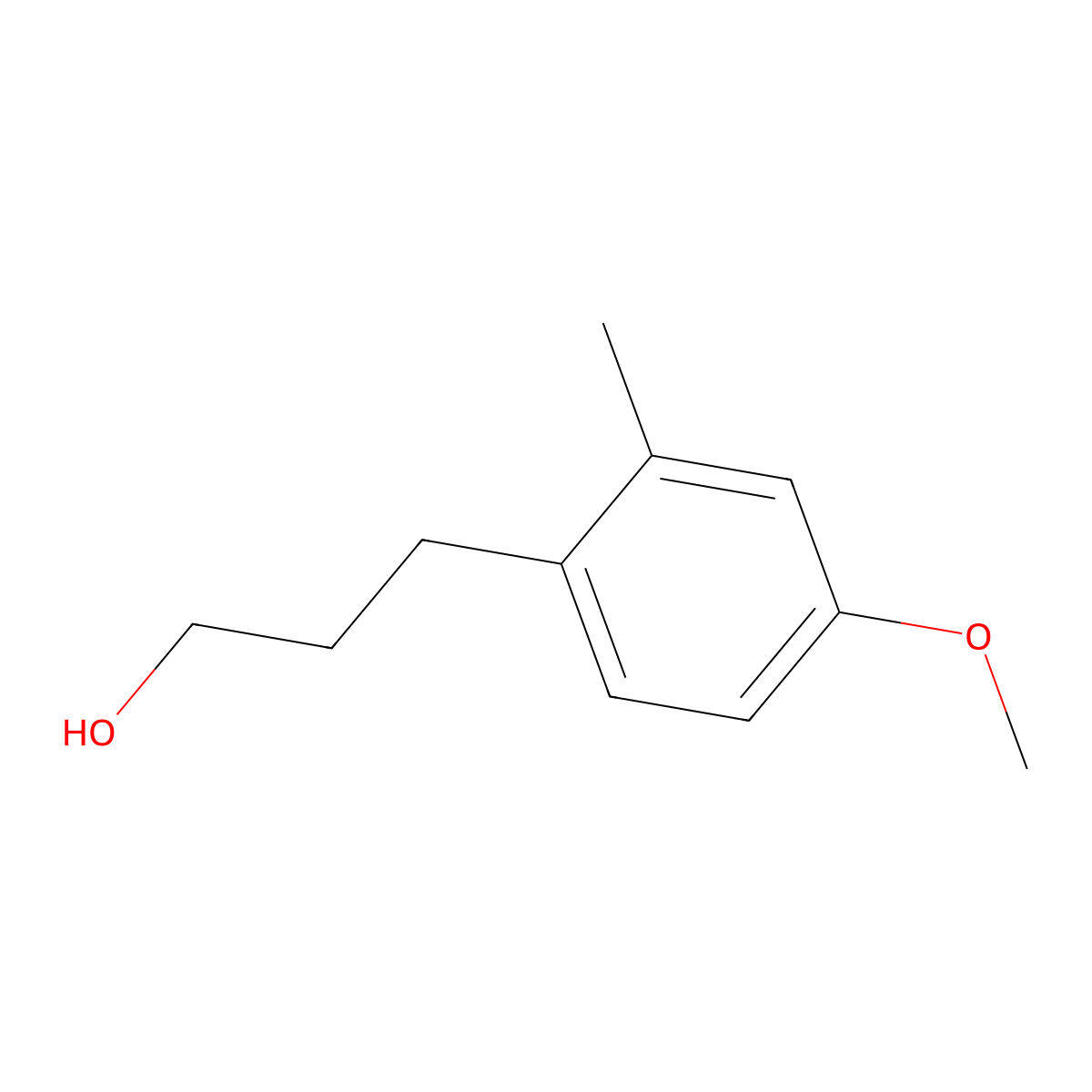 3-(4-Methoxy-2-methylphenyl)propan-1-ol molecular structure, CAS 568596-18-9