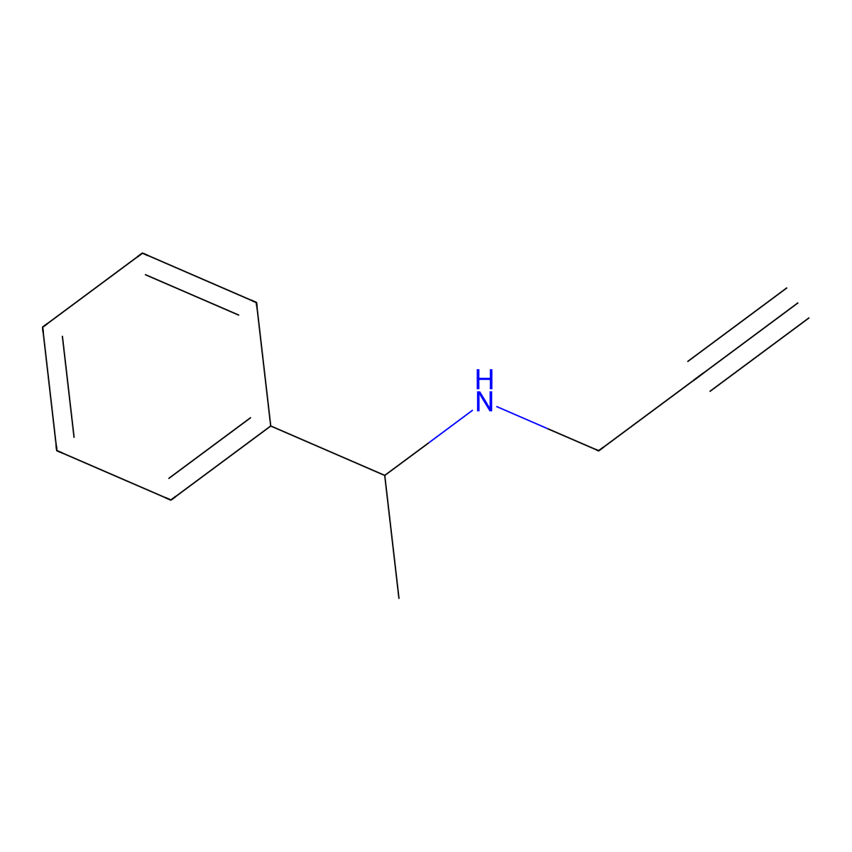 N-(1-phenylethyl)prop-2-yn-1-amine molecular structure, CAS 56862-34-1