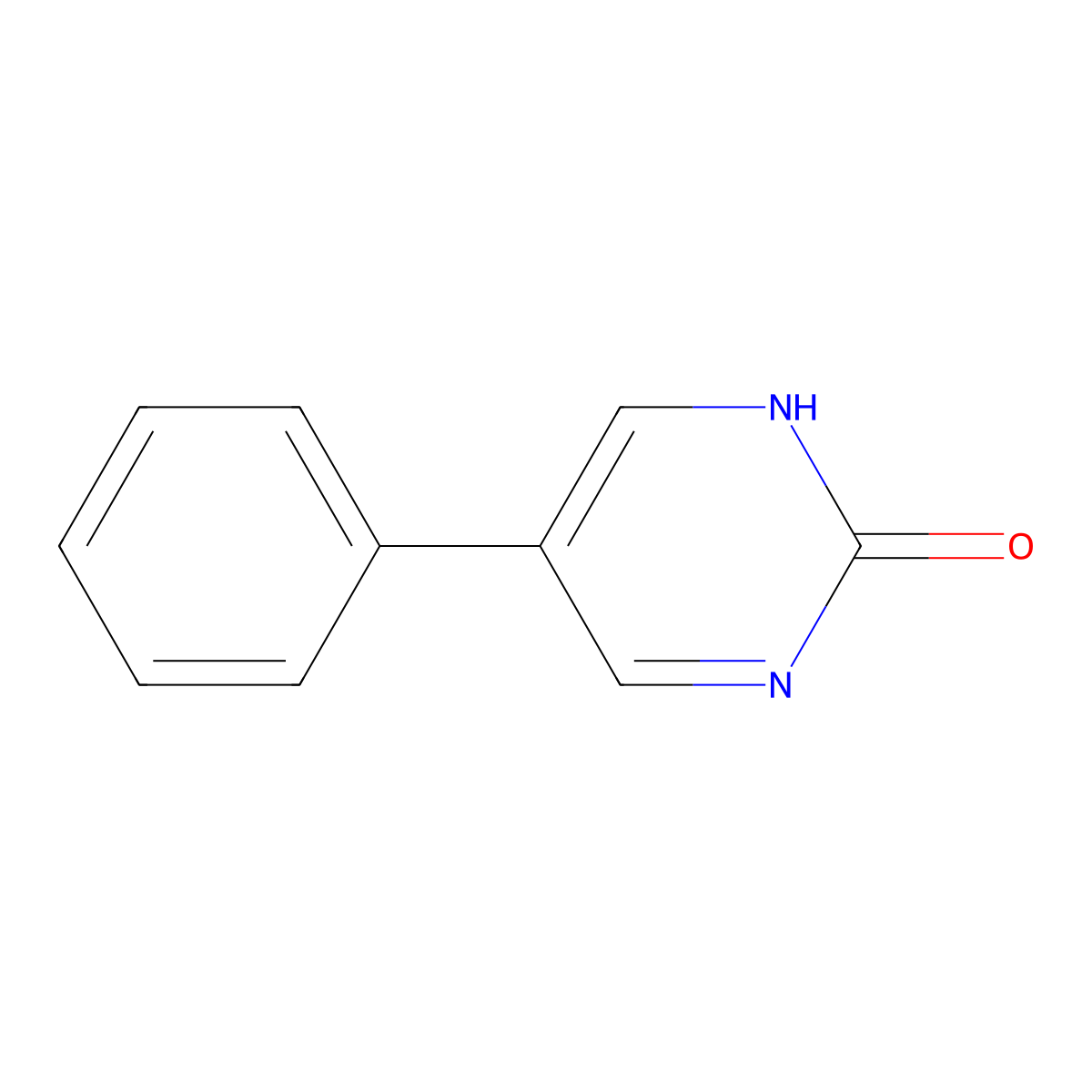 5-phenyl-1H-pyrimidin-2-one molecular structure, CAS 56863-46-8