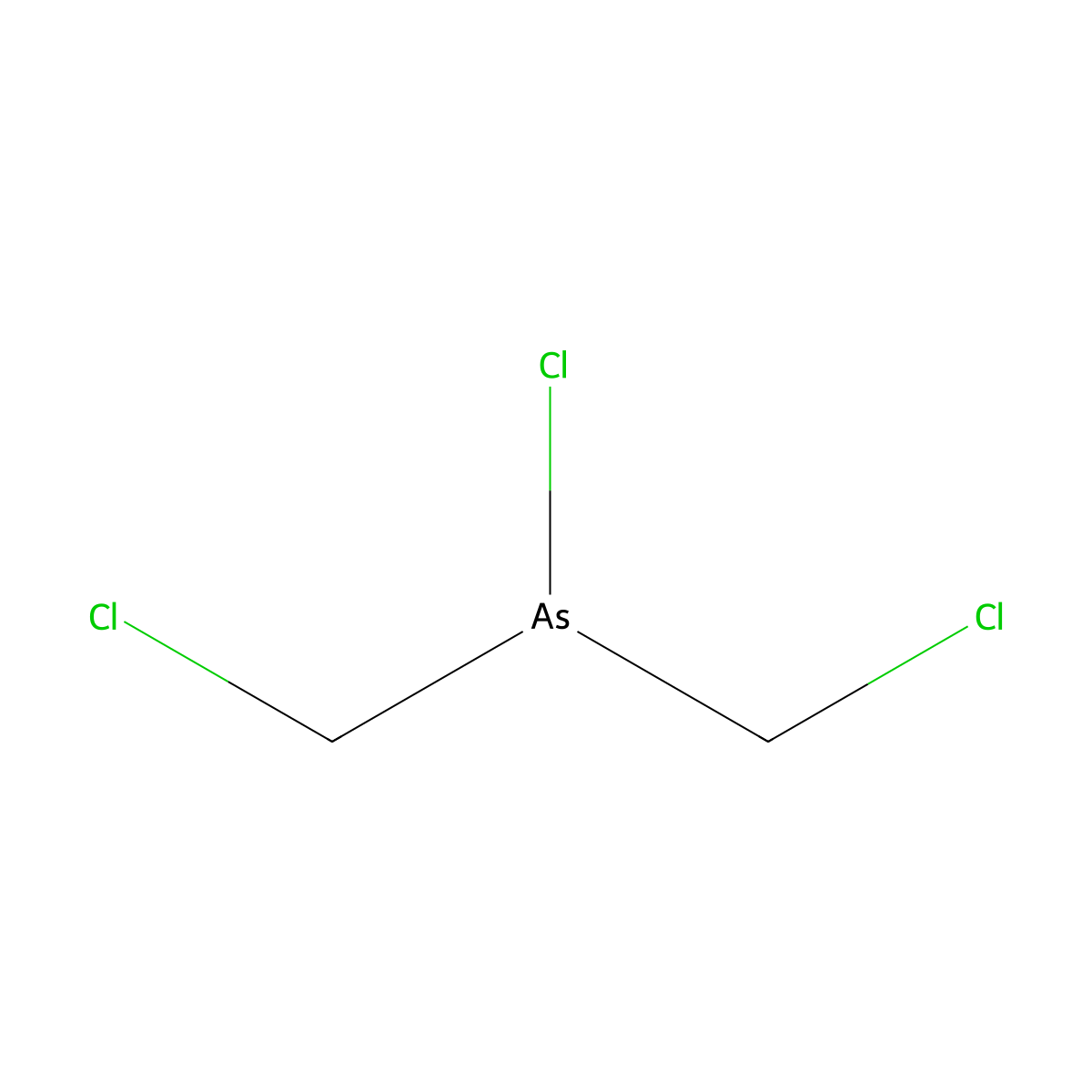 Arsine, chlorobis(chloromethyl)- molecular structure, CAS 56863-50-4