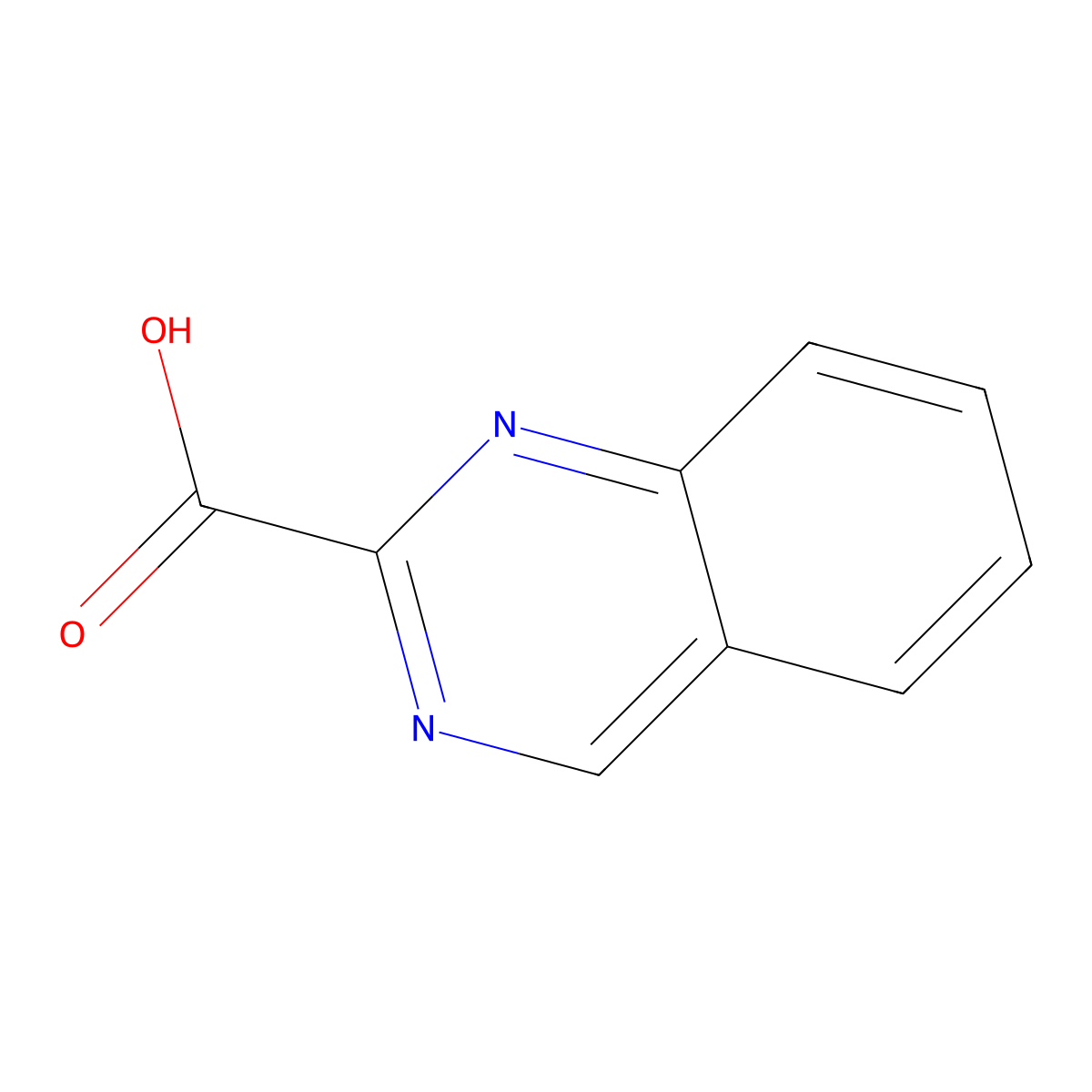 Quinazoline-2-carboxylic acid molecular structure, CAS 568630-14-8