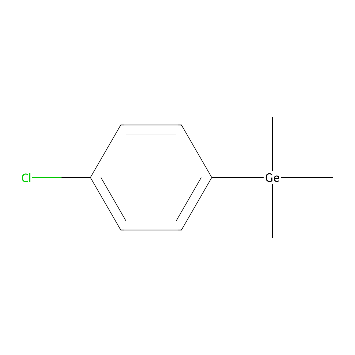 Germane, (4-chlorophenyl)trimethyl- molecular structure, CAS 56866-67-2