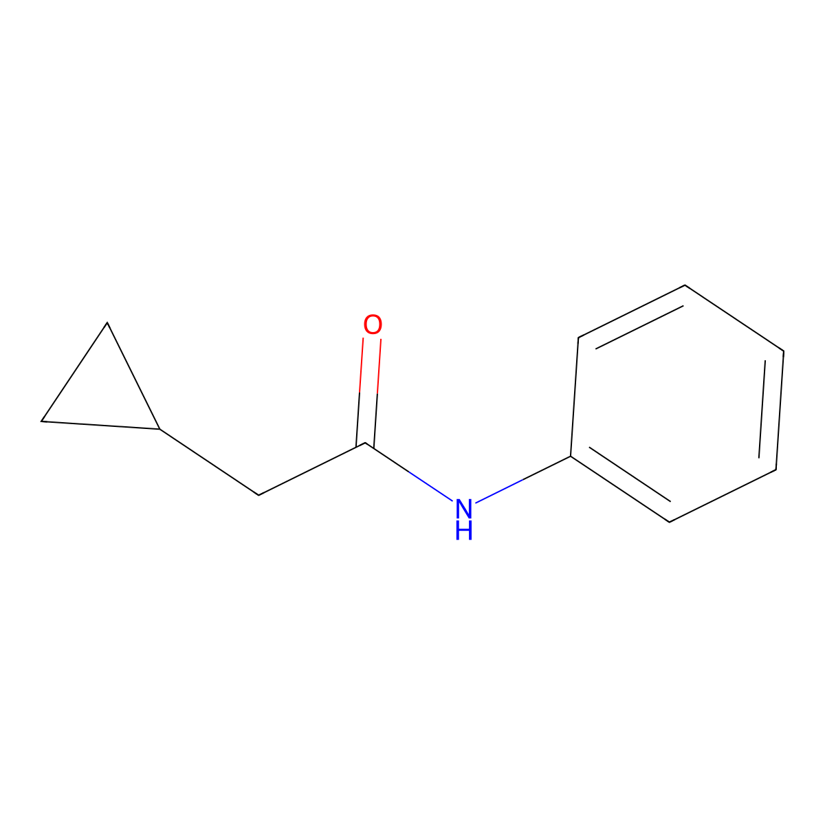 2-cyclopropyl-N-phenylacetamide molecular structure, CAS 5687-69-4