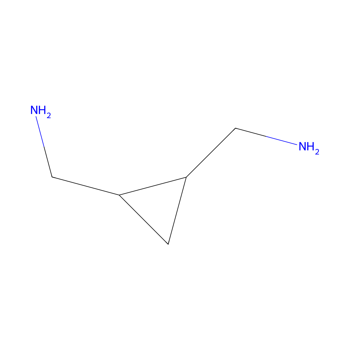 Cyclopropane-1,2-diyldimethanamine molecular structure, CAS 5687-82-1
