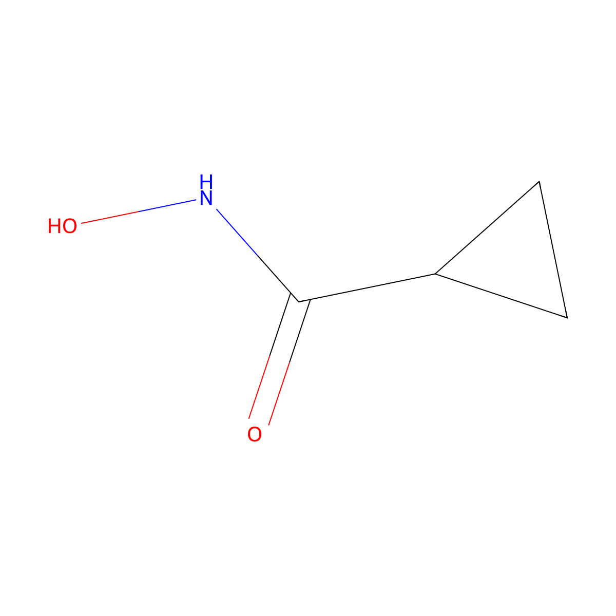 N-hydroxycyclopropanecarboxamide molecular structure, CAS 5687-86-5