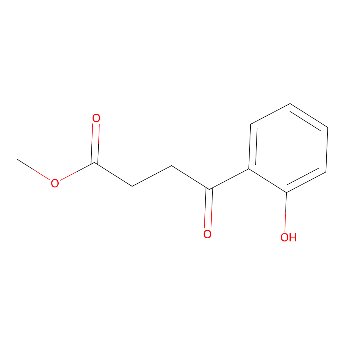 Methyl 3-(2-hydroxybenzoyl)-propionate molecular structure, CAS 56871-93-3