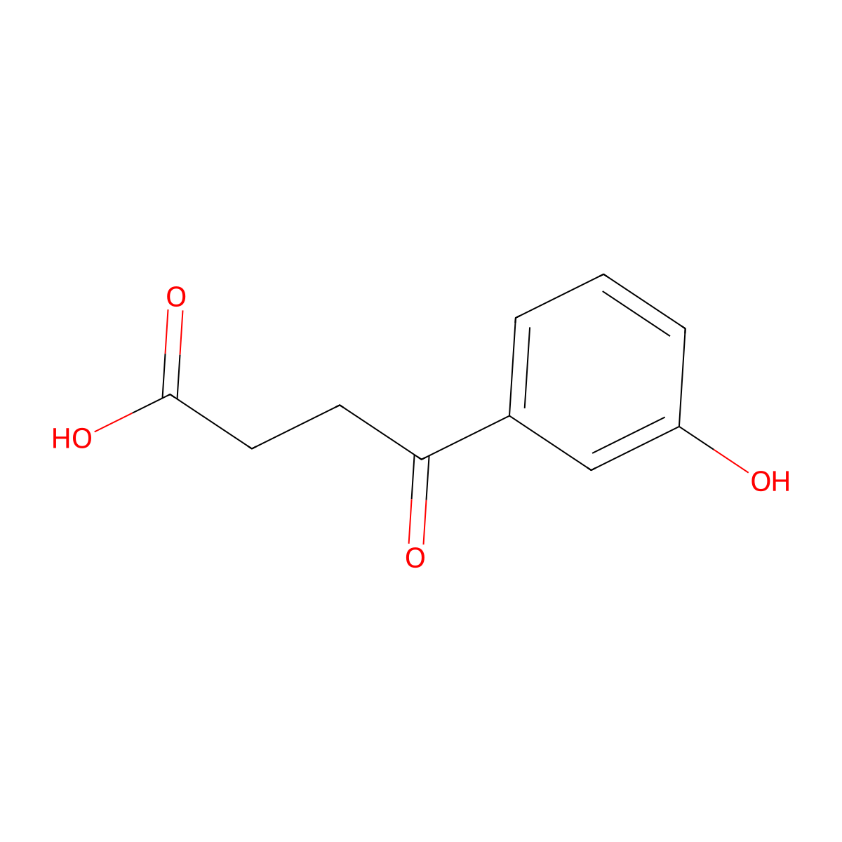 4-(3-Hydroxyphenyl)-4-oxobutanoic acid molecular structure, CAS 56872-07-2