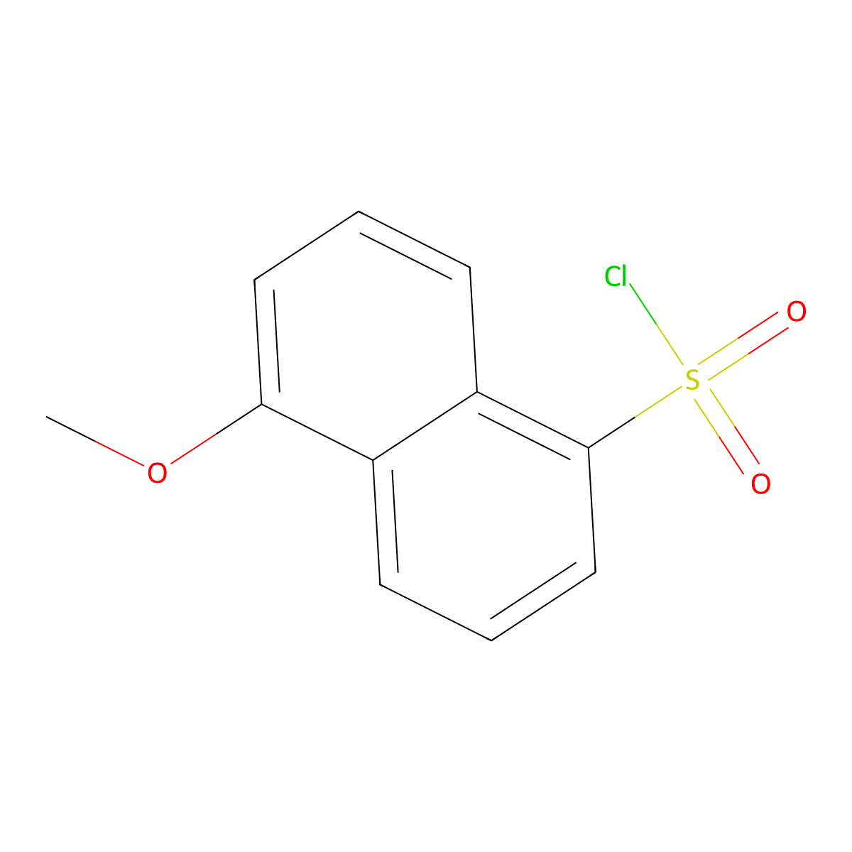 5-Methoxynaphthalene-1-sulfonyl chloride molecular structure, CAS 56875-56-0