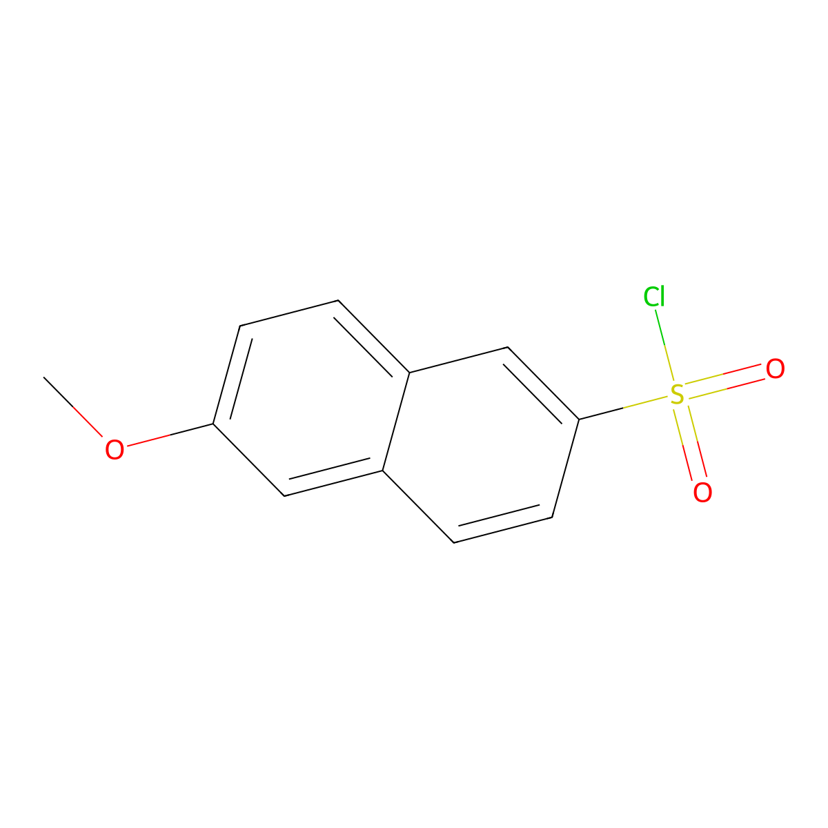 6-methoxynaphthalene-2-sulfonyl Chloride molecular structure, CAS 56875-59-3