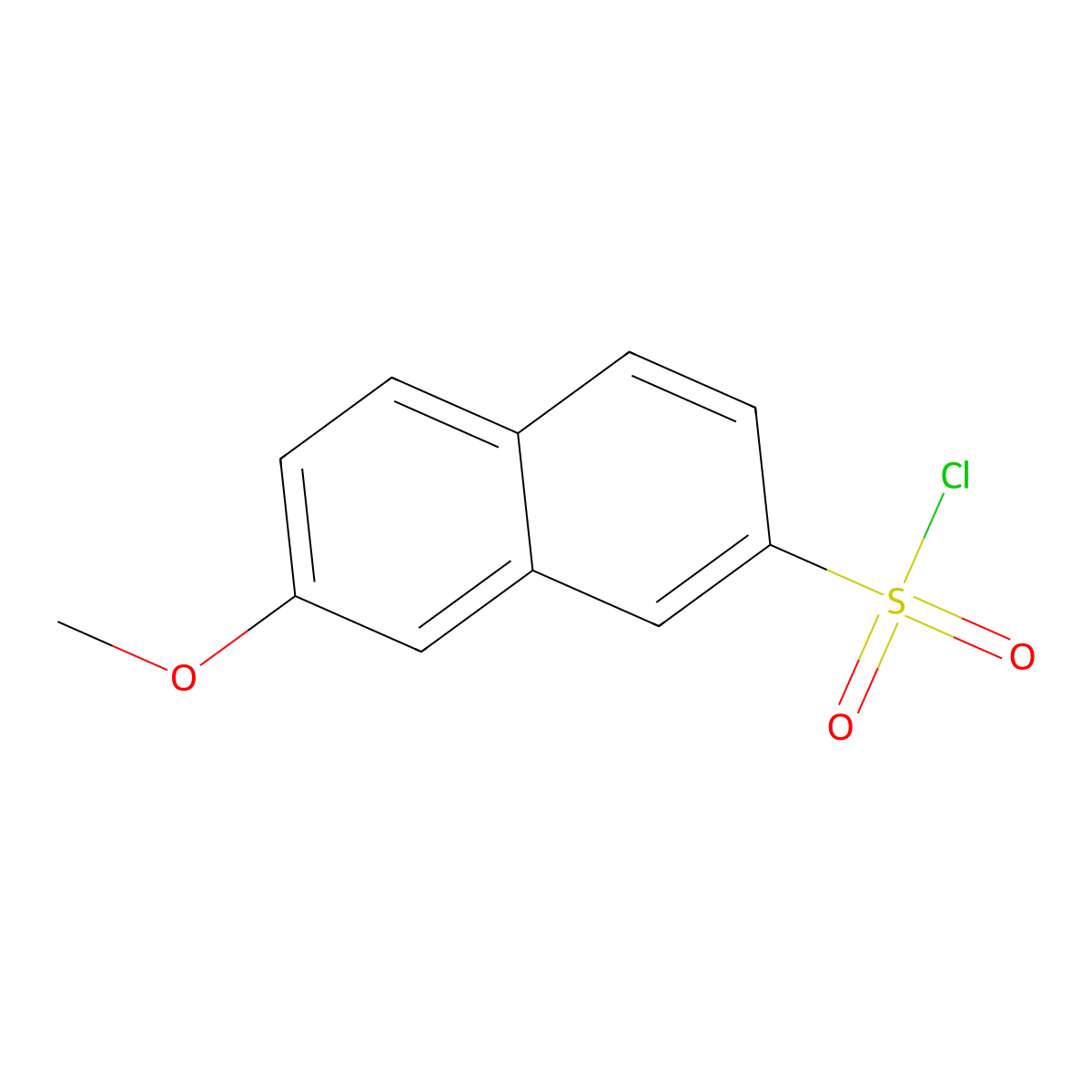 7-methoxynaphthalene-2-sulfonyl Chloride molecular structure, CAS 56875-60-6
