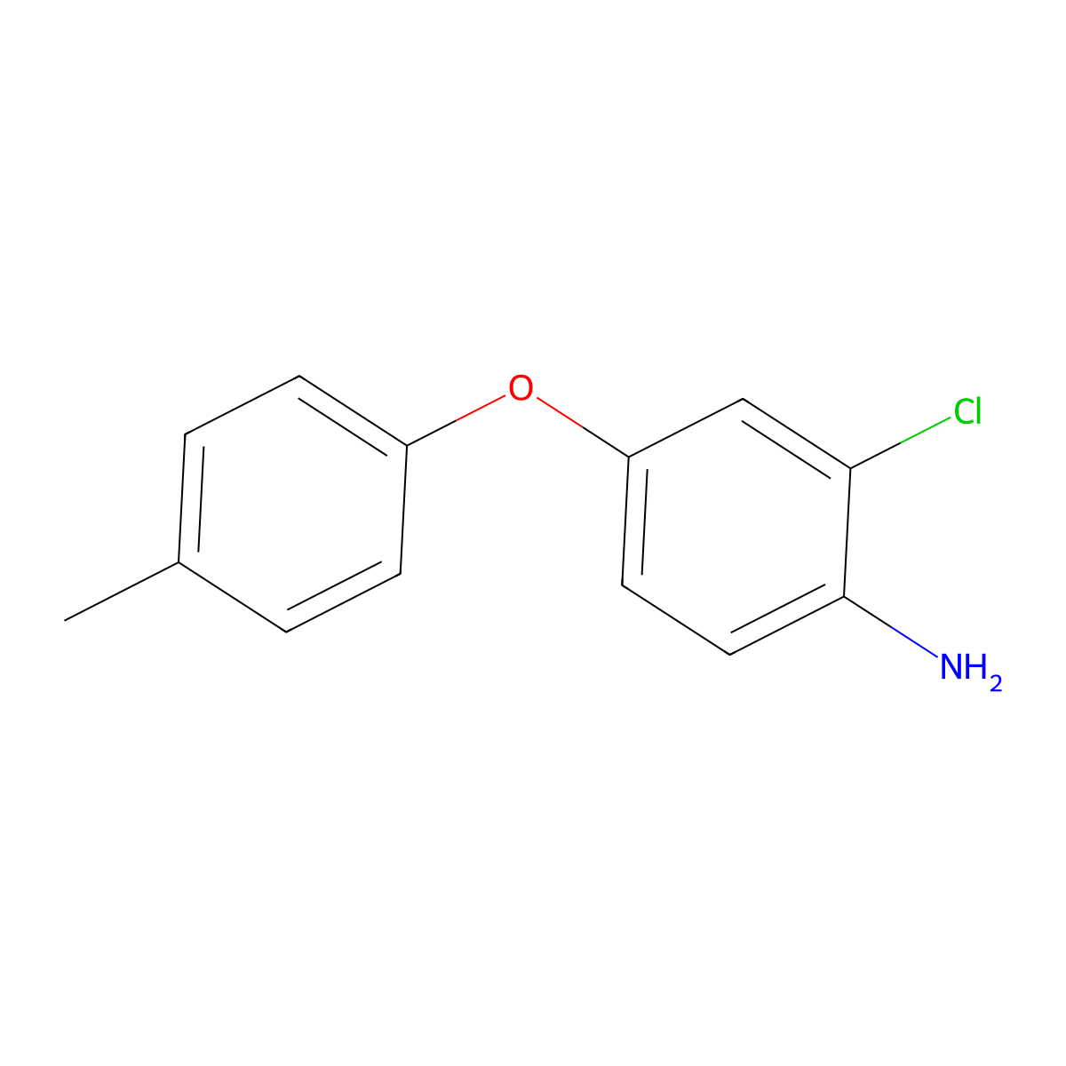 2-Chloro-4-(4-methylphenoxy)aniline molecular structure, CAS 56885-16-6