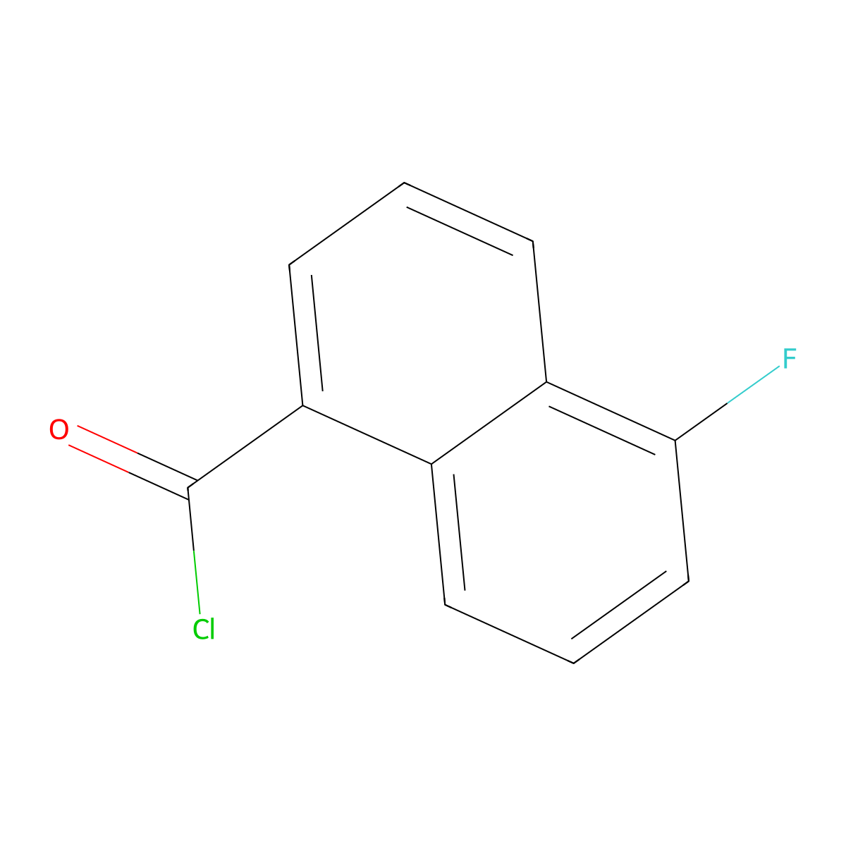 5-Fluoro-1-naphthoyl chloride molecular structure, CAS 56886-73-8
