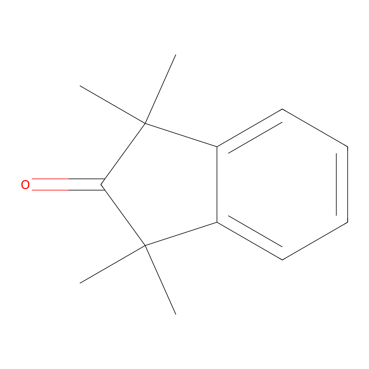 1,1,3,3-Tetramethyl-2-indanone molecular structure, CAS 5689-12-3