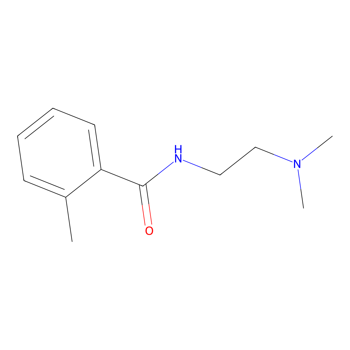 N-[2-(dimethylamino)ethyl]-2-methylbenzamide molecular structure, CAS 5689-17-8