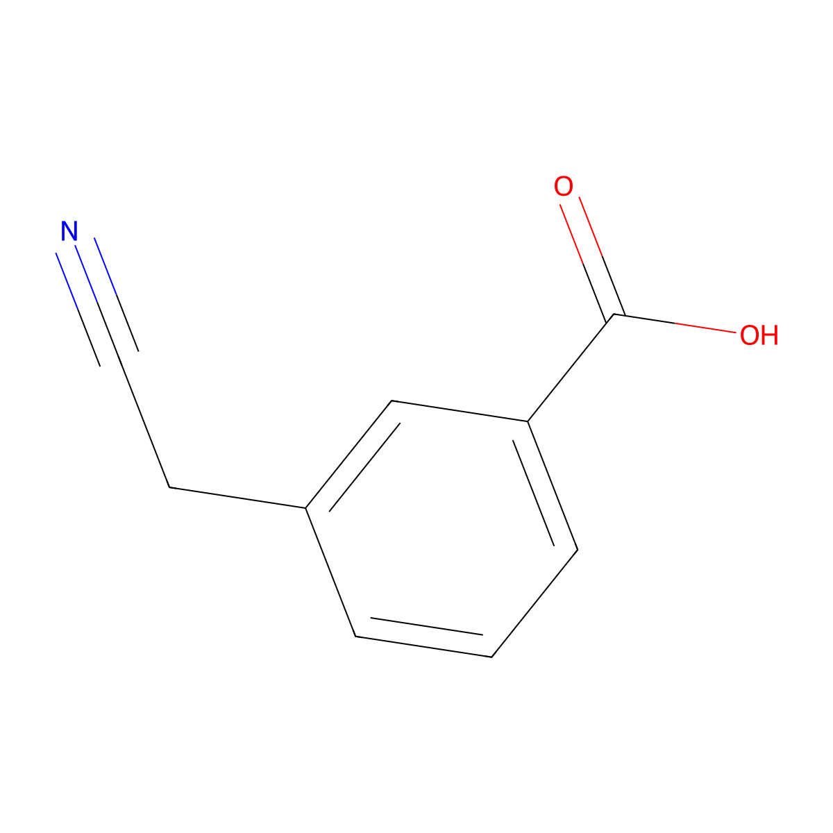 3-(Cyanomethyl)benzoic acid molecular structure, CAS 5689-33-8