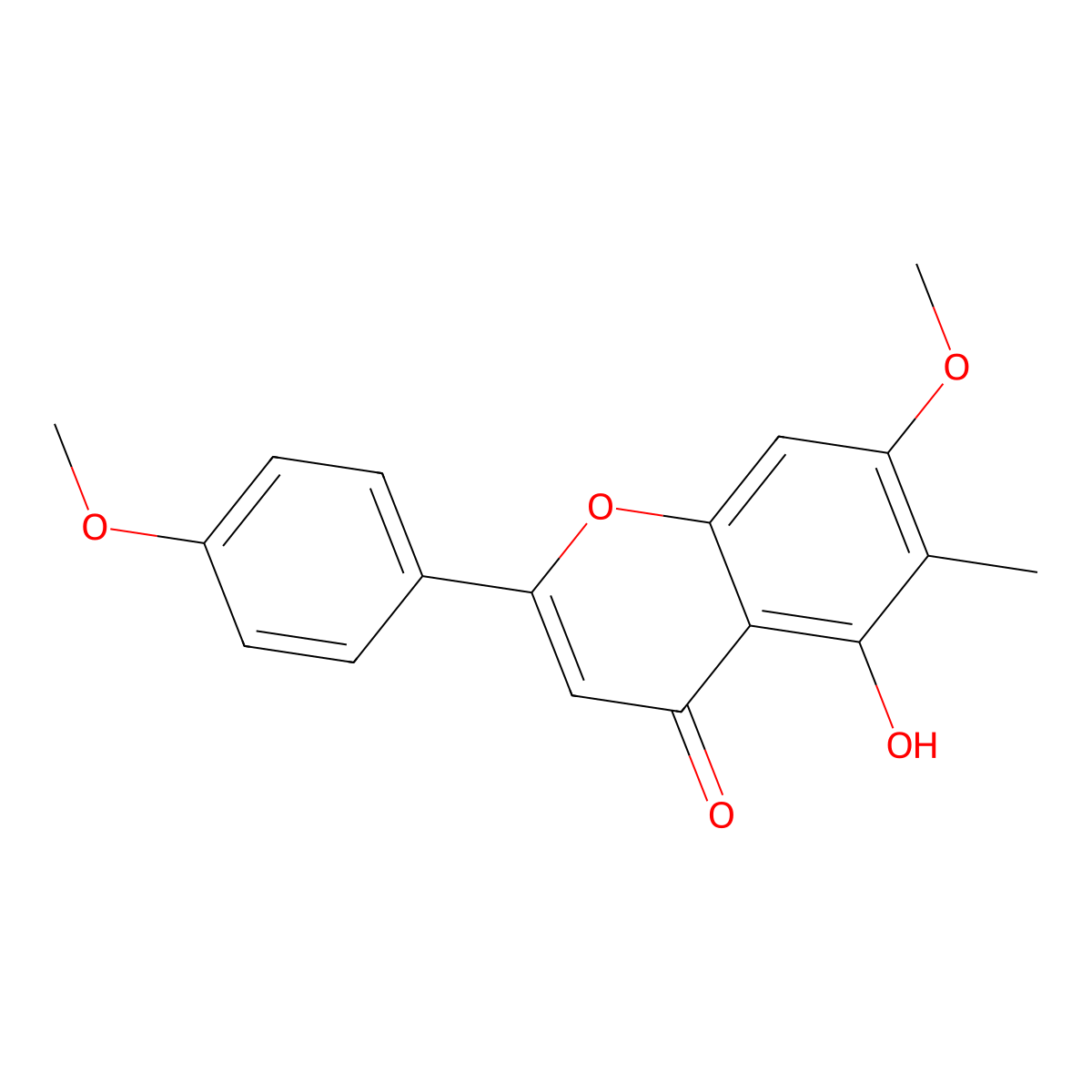 8-Demethyleucalyptin molecular structure, CAS 5689-38-3