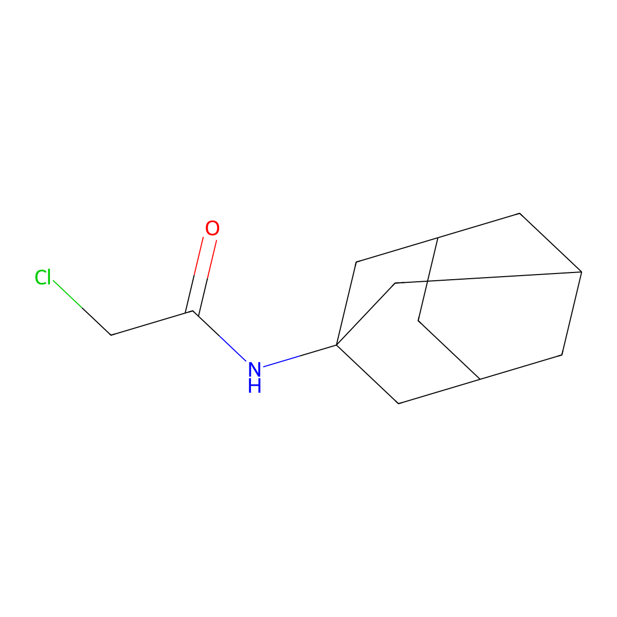 N-1-Adamantyl-2-chloroacetamide molecular structure, CAS 5689-59-8