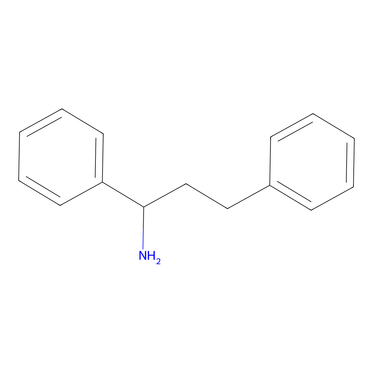 1,3-Diphenylpropylamine molecular structure, CAS 5689-74-7