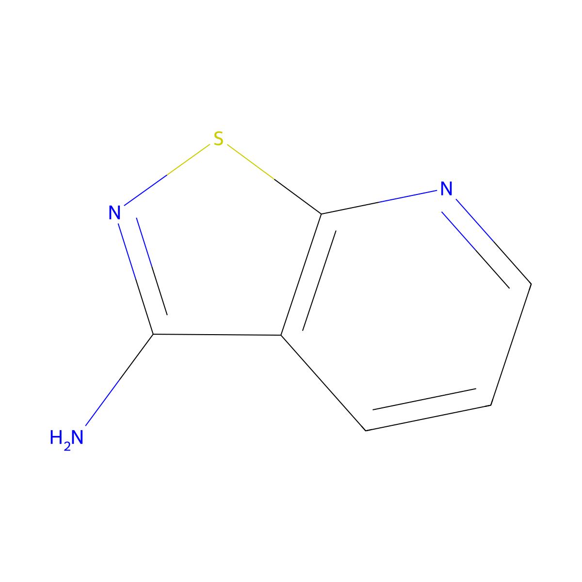 Isothiazolo[5,4-b]pyridin-3-amine molecular structure, CAS 56891-64-6