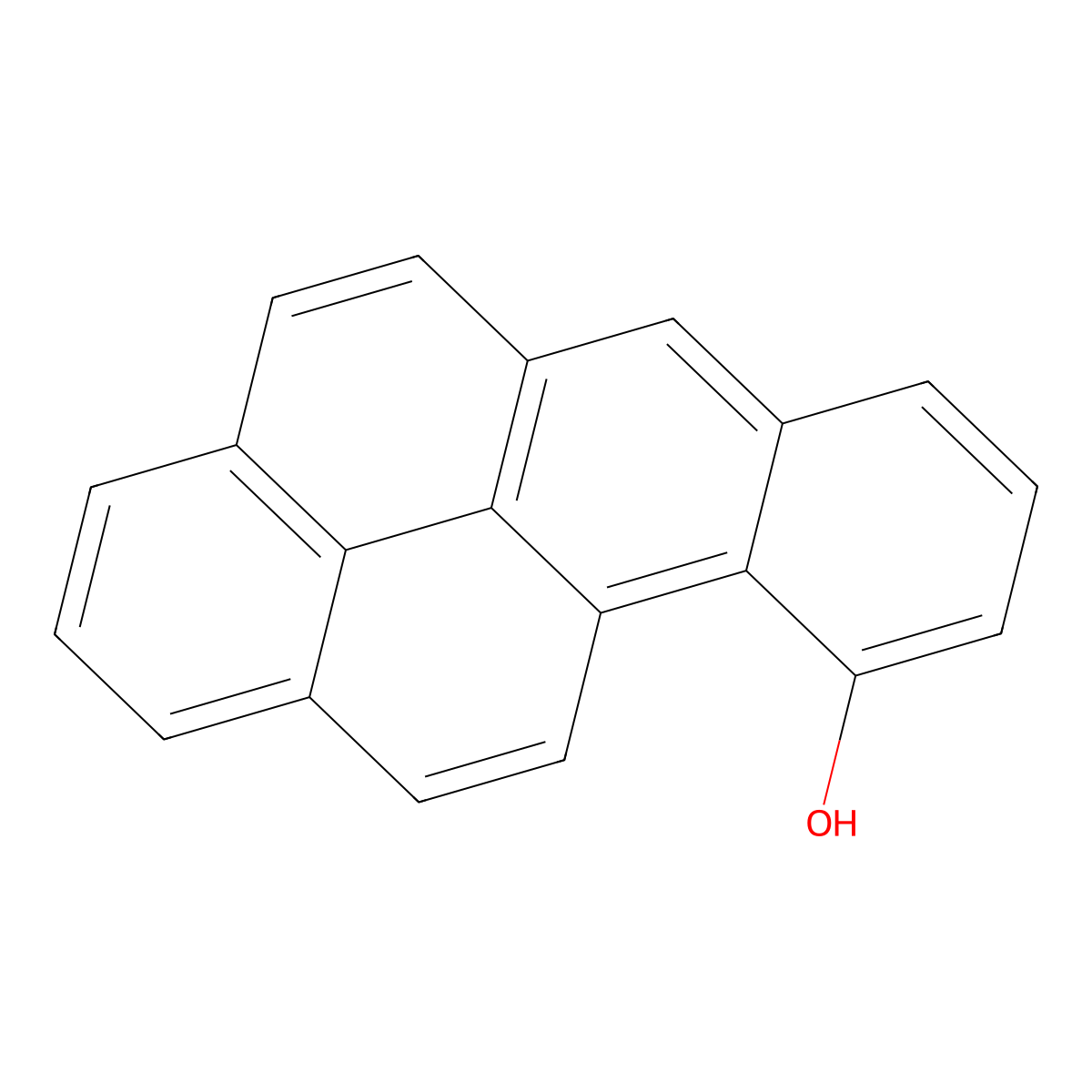 10-Hydroxybenzo(a)pyrene molecular structure, CAS 56892-31-0