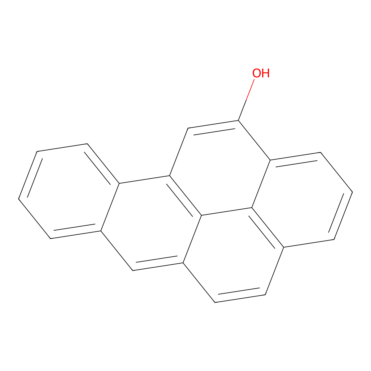 12-Hydroxybenzo[a]pyrene molecular structure, CAS 56892-33-2