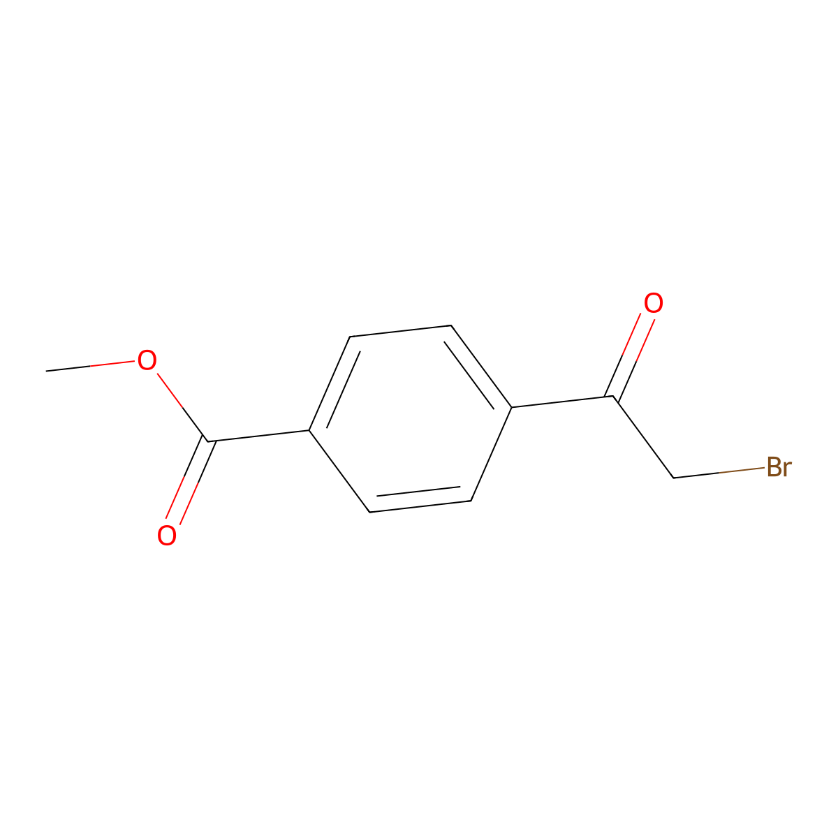 Methyl 4-(2-bromoacetyl)benzoate molecular structure, CAS 56893-25-5