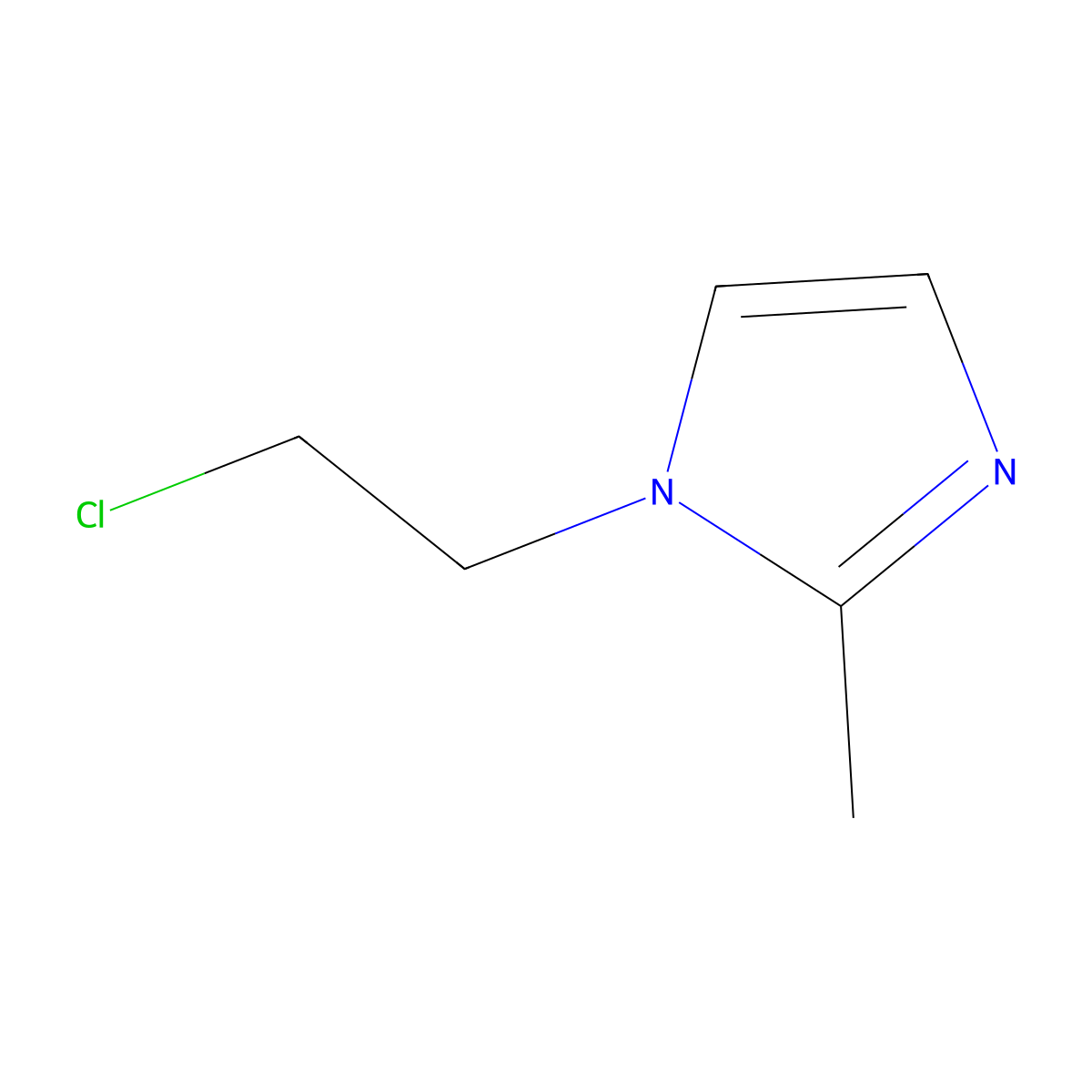 1-(2-chloroethyl)-2-methyl-1H-imidazole molecular structure, CAS 56894-20-3