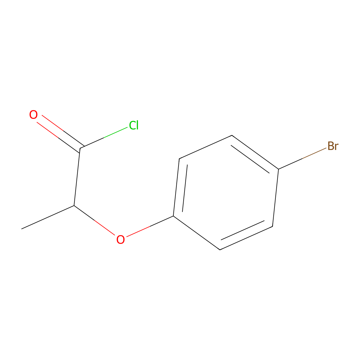 2-(4-Bromophenoxy)propanoyl chloride molecular structure, CAS 56895-12-6