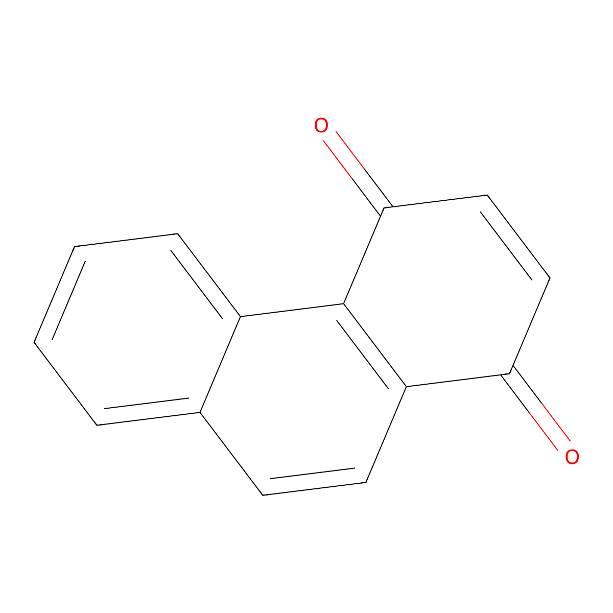 1,4-Phenanthrenequinone molecular structure, CAS 569-15-3