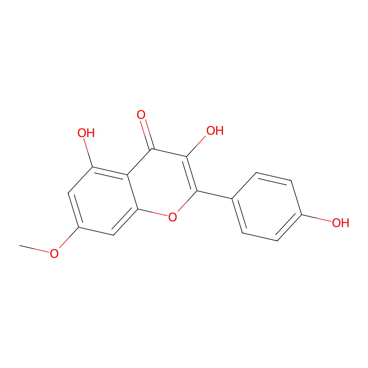 Rhamnocitrin molecular structure, CAS 569-92-6