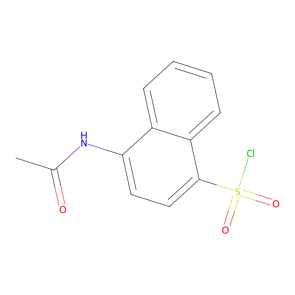 4-acetamidonaphthalene-1-sulfonyl Chloride molecular structure, CAS 5690-20-0