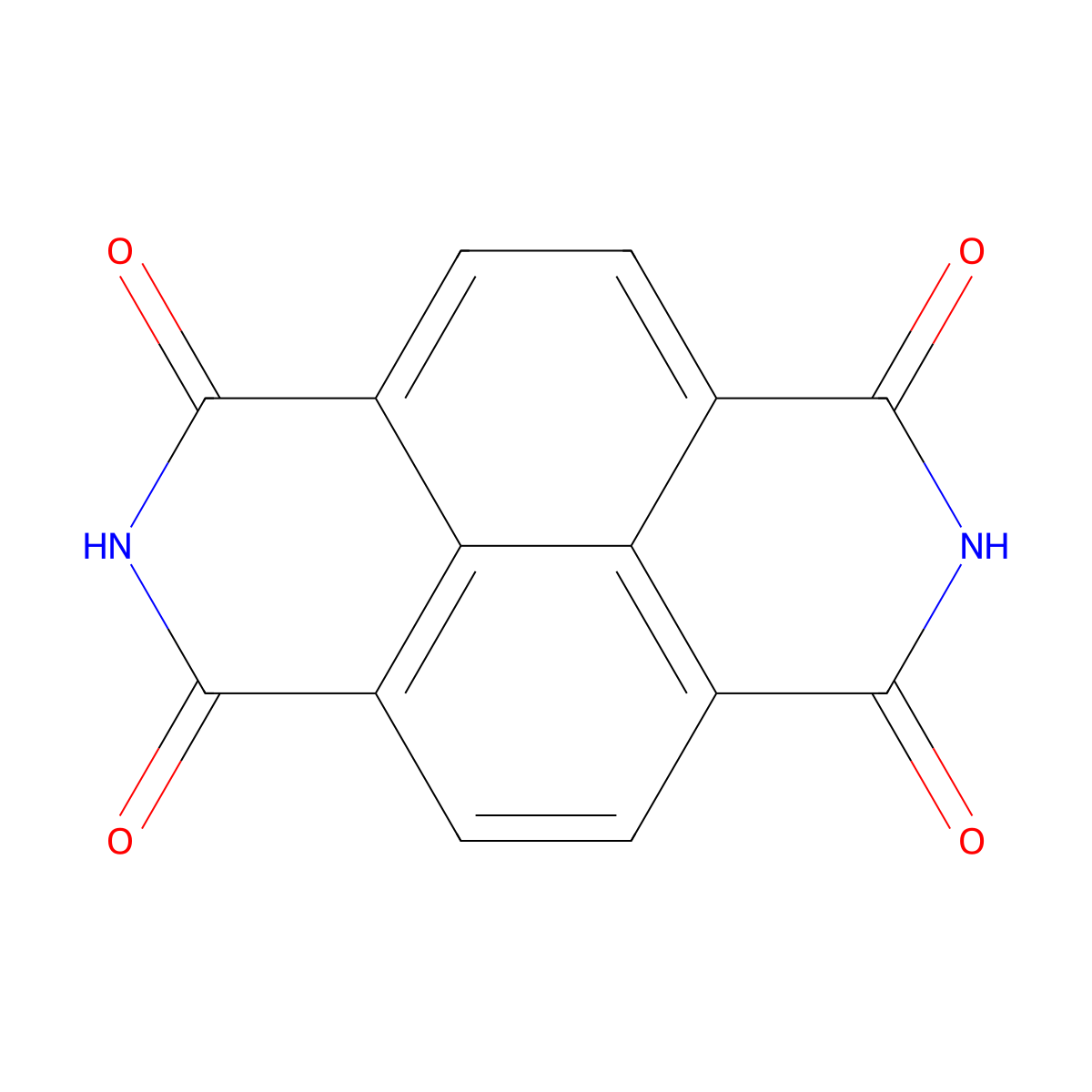 1,4,5,8-Naphthalenetetracarboxylic acid diimide molecular structure, CAS 5690-24-4