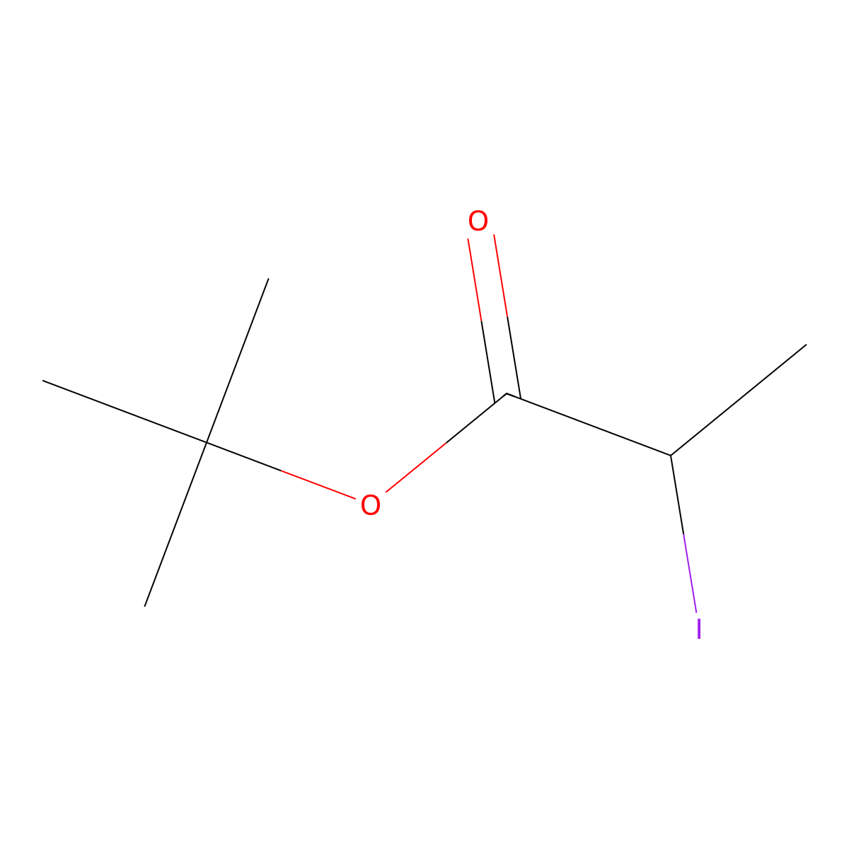 Tert-butyl 2-iodopropanoate molecular structure, CAS 56905-19-2