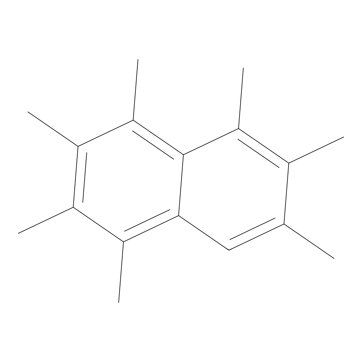 1,2,3,4,5,6,7-Heptamethylnaphthalene molecular structure, CAS 56908-82-8
