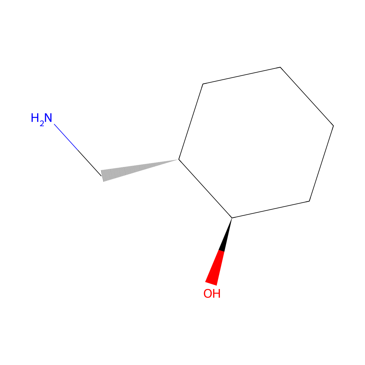 trans-2-Aminomethyl-1-cyclohexanol molecular structure, CAS 5691-09-8