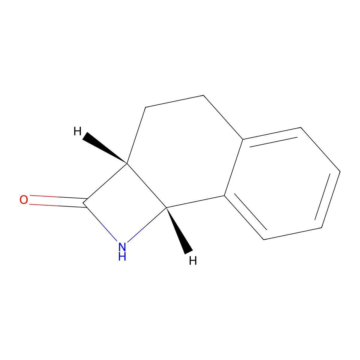 4,5-Benzo-cis-7-azabicyclo[4.2.0]octan-8-one molecular structure, CAS 5691-27-0