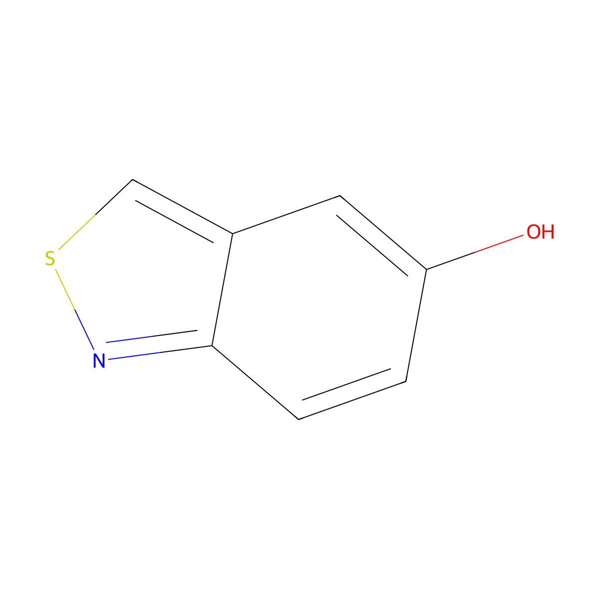 2,1-Benzisothiazol-5-ol molecular structure, CAS 56910-94-2