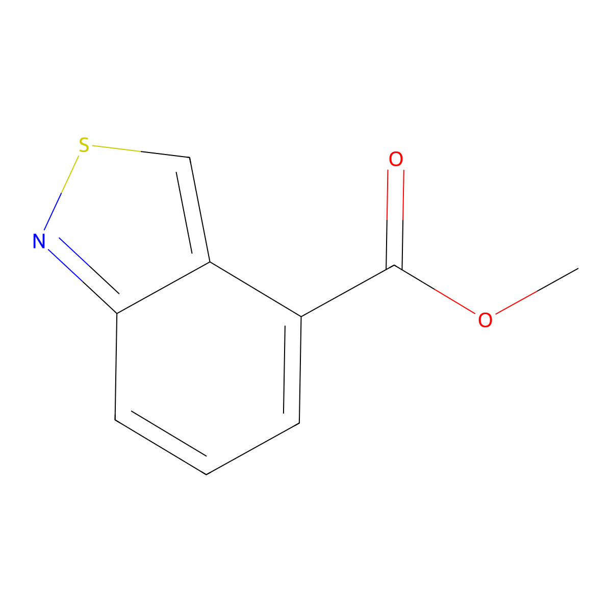 Methyl benzo[c]isothiazole-4-carboxylate molecular structure, CAS 56910-98-6