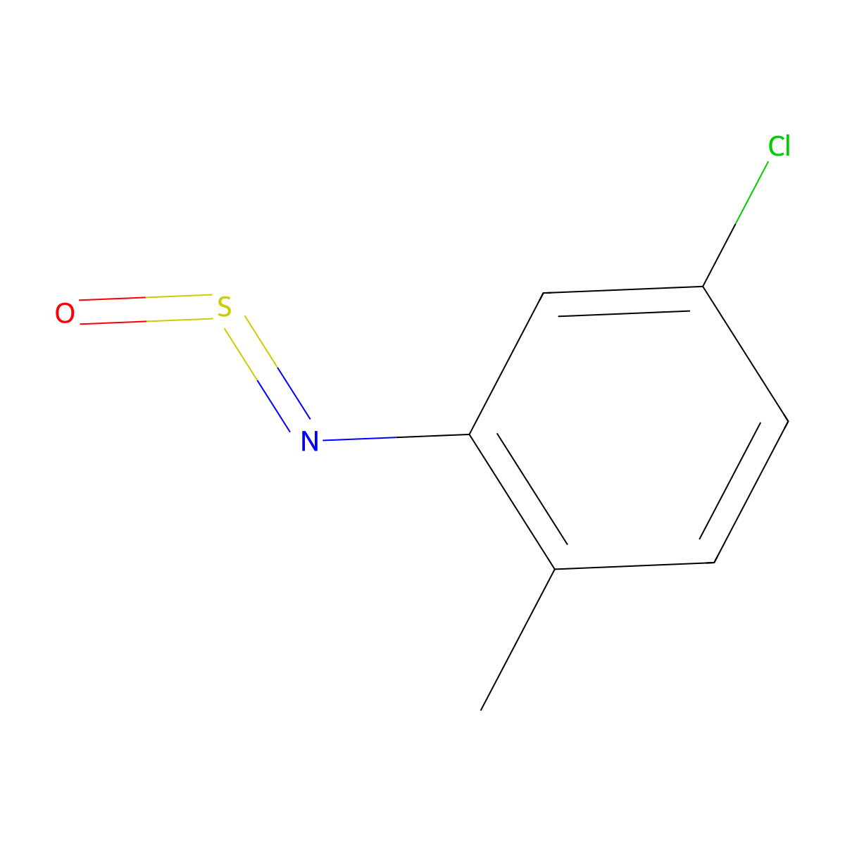 4-Chloro-1-methyl-2-(sulfinylamino)benzene molecular structure, CAS 56911-09-2